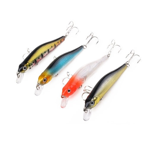 HENG JIA Hard Fishing Bait 3D Bionic Fishing Bait Hard Minnow Bait Swimbait Crankbait Lures