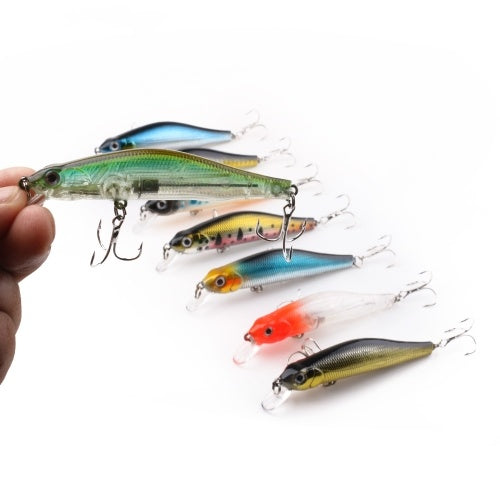 HENG JIA Hard Fishing Bait 3D Bionic Fishing Bait Hard Minnow Bait Swimbait Crankbait Lures