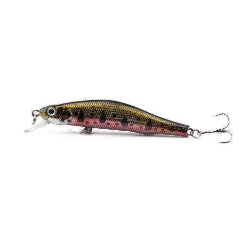 HENG JIA Hard Fishing Bait 3D Bionic Fishing Bait Hard Minnow Bait Swimbait Crankbait Lures