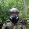 Cosplay CS Wargame Airsoft Double Filter Fan Safety Gas Mask Tactical Perspiration Dust Full Face Prop