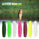 10Pcs Fishing Lure 5cm / 6cm Artificial Lure Reflective Shad Worm Environmental Maggot Grub Baits Worms Lure