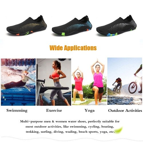 Mens Womens Outdoor Lovers Water Shoes Breathable Non-slip Quick-Dry Barefoot Flexible Wading Shoes for Yoga Beach Swimming Surfing Diving