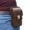 Mini Men Faux Leather Zipper Tactical Belt Pouch Waist Bag Security Pack Outdoor Accessories Black