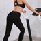 Women Solid Color Stretch Seamless Yoga Pants