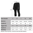 Arsuexo Men's 2 in 1 Running Capri Pants Breathable