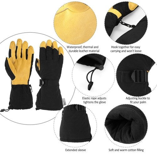 Waterproof Warm Skiing Glove for Winter Outdoor Sporting Working