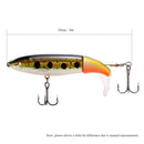 Lixada 4 inch 13g Topwater Popper Fishing Lure Floating Artificial Hard Bait