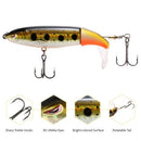 Lixada 4 inch 13g Topwater Popper Fishing Lure Floating Artificial Hard Bait