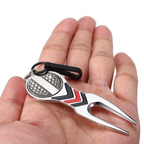 Golf Divot Repair Tool Golf Pitchfork Pitch Groove Cleaner Golf Training Aids