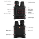 2" LCD Screen Binocular Digital Infrared Night Vision Scope