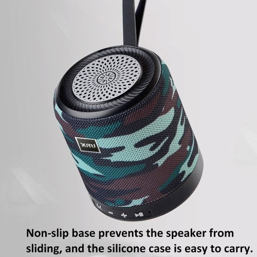 Mini Wireless BT V4.2 Speaker Outdoor Portable Cloth Stereo Loudspeaker Box Subwoofer with Silicone Handle