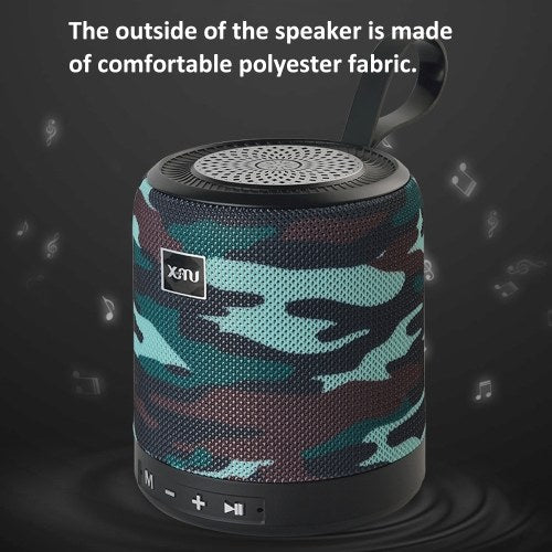 Mini Wireless BT V4.2 Speaker Outdoor Portable Cloth Stereo Loudspeaker Box Subwoofer with Silicone Handle