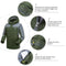 Lixada Waterproof Jacket Windproof Raincoat Sportswear