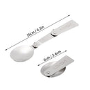 Lixada Pack of 2 Outdoor Foldable Stainless Steel Spoon