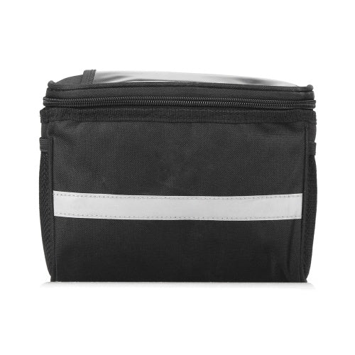 Bicycle Insulated Front Bag with Reflective Strip