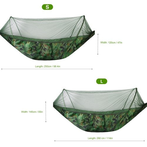 Portable Outdoor Camping Hammock with Mosquito Bugs Net