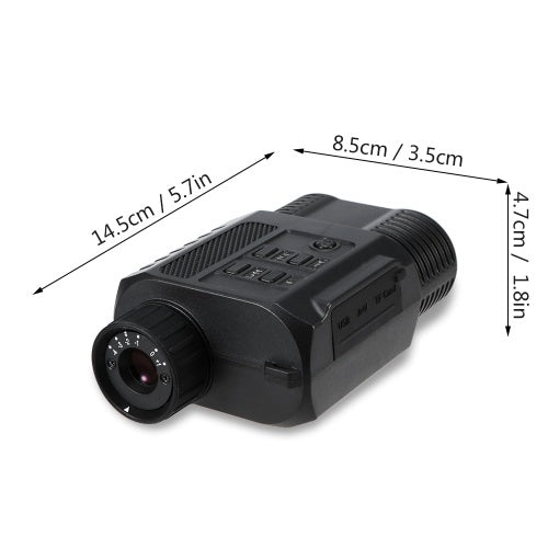 Digital Infrared Night Vision Monocular Camera 2.6X Zoom 200m Nighttime Range Wildlife Observation Viewer