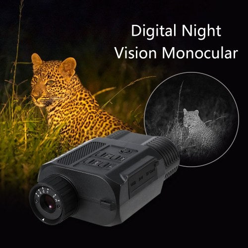 Digital Infrared Night Vision Monocular Camera 2.6X Zoom 200m Nighttime Range Wildlife Observation Viewer