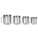 Pack of 4 Stainless Steel Cups Set