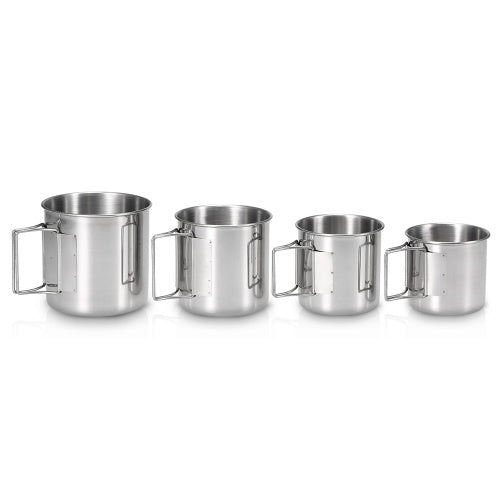 Pack of 4 Stainless Steel Cups Set