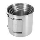 Pack of 4 Stainless Steel Cups Set