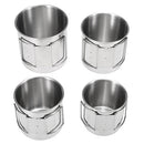 Pack of 4 Stainless Steel Cups Set