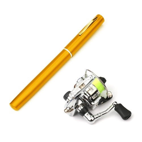 1M / 1.4M Pocket Collapsible Fishing Rod Reel Combo