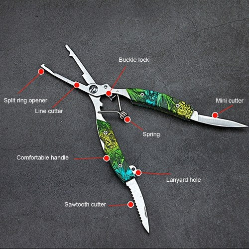 Multi-purpose Stainless Steel Pliers Scissors Line Cutter