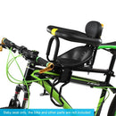 Safety Child Bicycle Seat Bike Front Baby Seat Kids Saddle with Foot Pedals Support Back Rest for MTB Road Bike