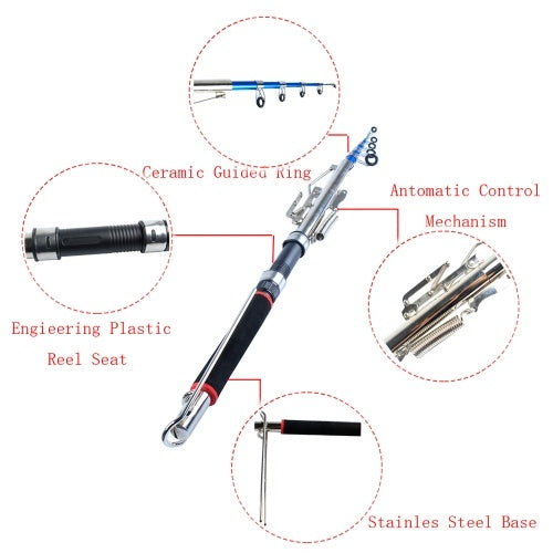 1.5/1.8/2.1/2.4/2.7m Automatic Fishing Rod