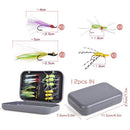 12pcs Fly Fishing Lure with Waterproof Box