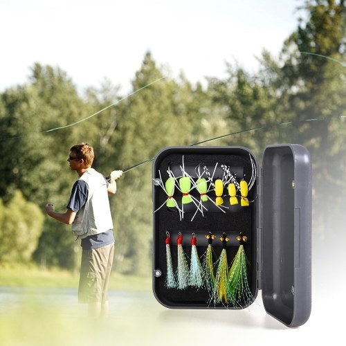 12pcs Fly Fishing Lure with Waterproof Box