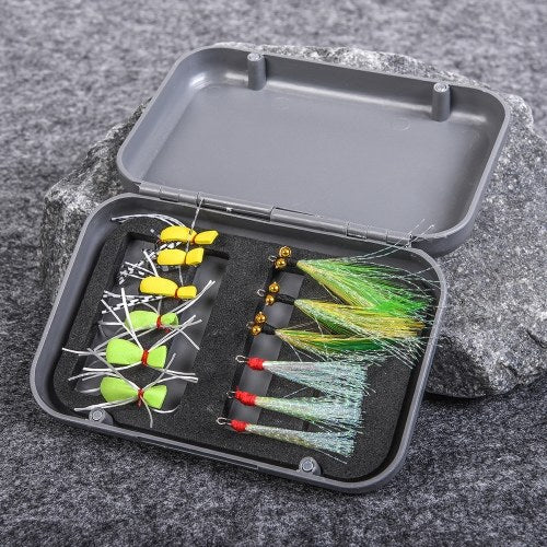 12pcs Fly Fishing Lure with Waterproof Box