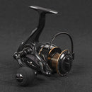 Spinning Fishing Reel 13BB + 1 Bearing Balls Metal Spinning Reel Boat Rock Fishing Wheel with with Extra Spool