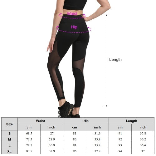 Women's Yoga Pants Workout Outdoor Sports Fitness Running Pants Leggings