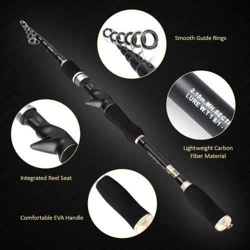 1.8m 2.1m 2.4m 2.7m Spinning/Casting Fishing Rod