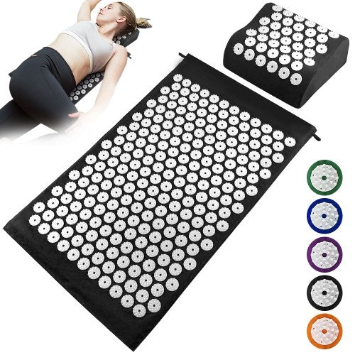 Acupuncture Mat Pillow Set Acupressure Mat Cushion Massage Pillow Pad