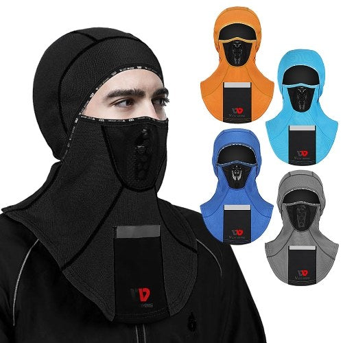 Breathable Windproof Face Cover with Pocket Men Women Reflective Face Mask Warm Outdoor Neck Sleeve Autumn Winter Neck Scarf Sport Mask Motorbike Cycling Head Cap  for Cycling Skiing Motorbiking Climbing