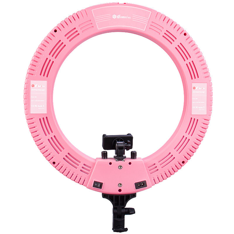 YB-RJ510 Rima Portable LED Photography Ring Light - Pink