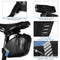 Portable  Bicycle Saddle Bag with Repair Tools Kits Waterproof Cycling Rear Seat Post Bag with 16 in 1 Bicycle Repair Multifunctional Tool Reflective Large Capacity Tail Rear Bag MTB Road Bike Bag Shockproof Bicycle Storage Bag Bike Accessories