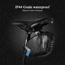 Portable  Bicycle Saddle Bag with Repair Tools Kits Waterproof Cycling Rear Seat Post Bag with 16 in 1 Bicycle Repair Multifunctional Tool Reflective Large Capacity Tail Rear Bag MTB Road Bike Bag Shockproof Bicycle Storage Bag Bike Accessories