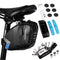 Portable  Bicycle Saddle Bag with Repair Tools Kits Waterproof Cycling Rear Seat Post Bag with 16 in 1 Bicycle Repair Multifunctional Tool Reflective Large Capacity Tail Rear Bag MTB Road Bike Bag Shockproof Bicycle Storage Bag Bike Accessories