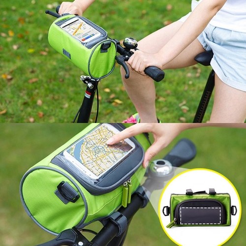 Bike Handlebar Bag Waterproof Front Bag Bicycle Storage Bag