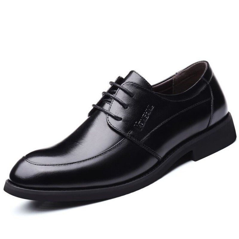 YONGHENGMEILI Leather Shoes - Black