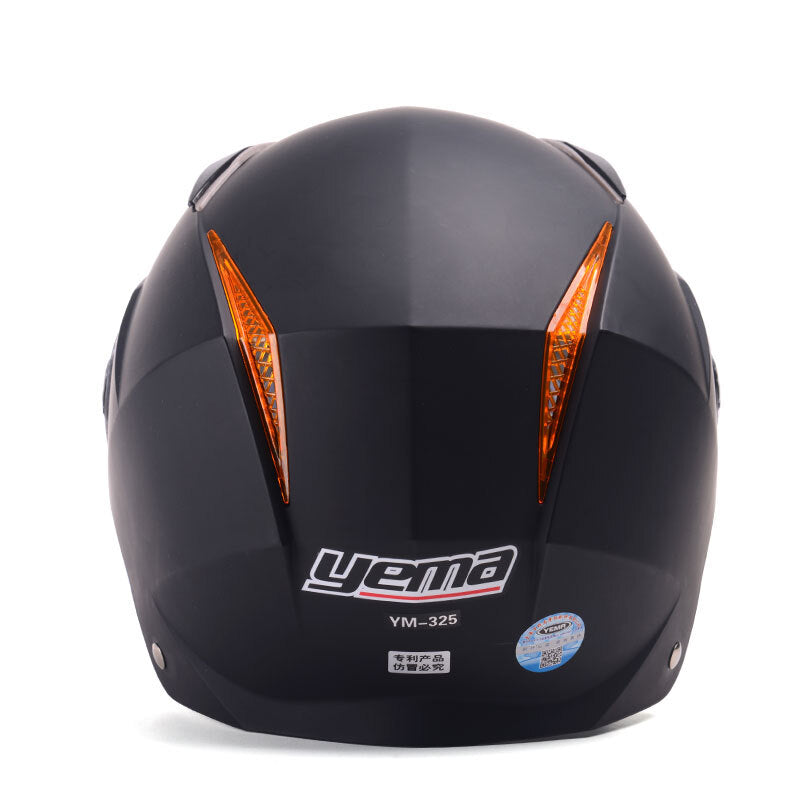 Yema Premium One Size Motorcycle Helmet - Black