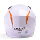 Yema Premium One Size Motorcycle Helmet - White