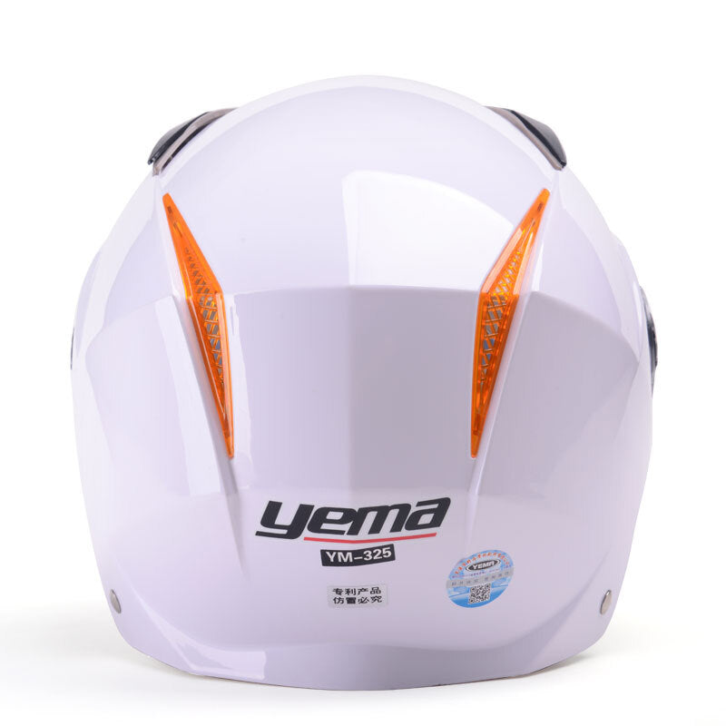 Yema Premium One Size Motorcycle Helmet - White