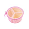 Yinno Creative Premium Plastic Seal Grid Starch Box - Pink