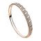 Yoursfs Premium 18K Gemstone Bangle - Gold