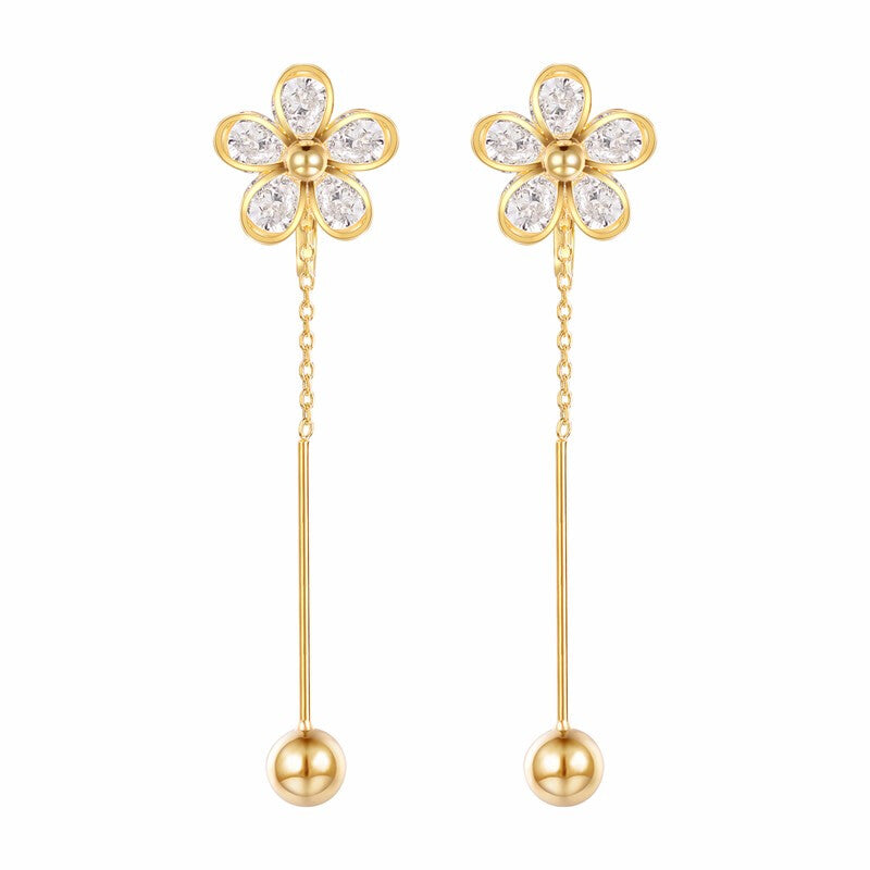 Yoursfs Premium Non Pierced Dangle Earrings - Gold